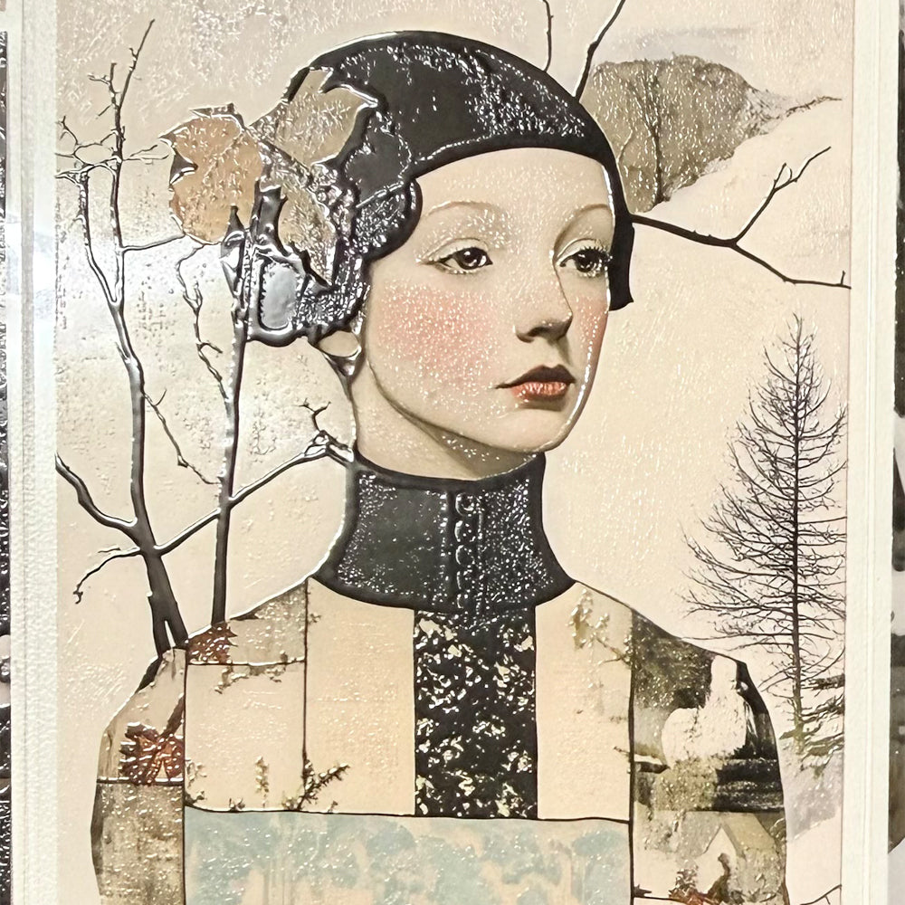 Torn Paper_ The Quiet Winter Girl 3D Print PET Tape 200cm TPM 051[1Loop]