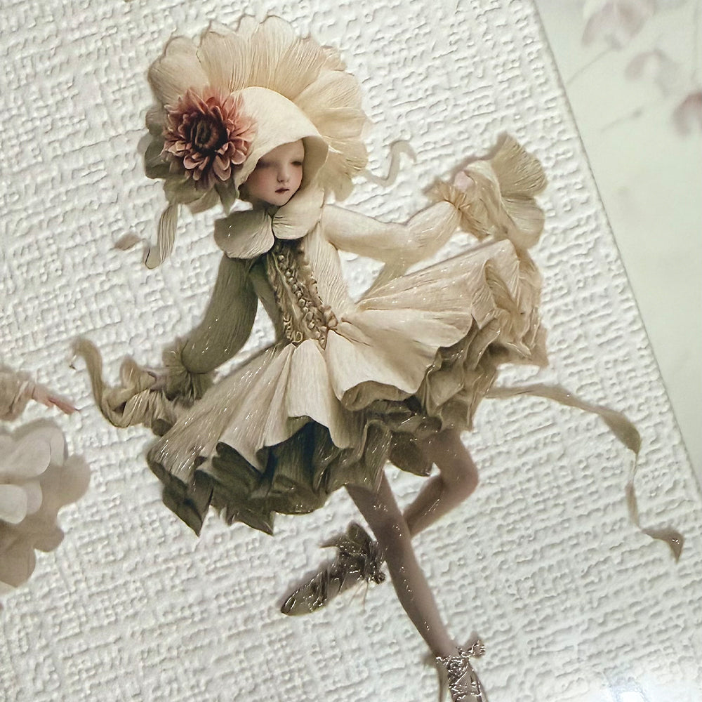 Torn Paper_ Ballerina in Bloom 3D Print PET Tape 200cm TPM 083[1Loop]