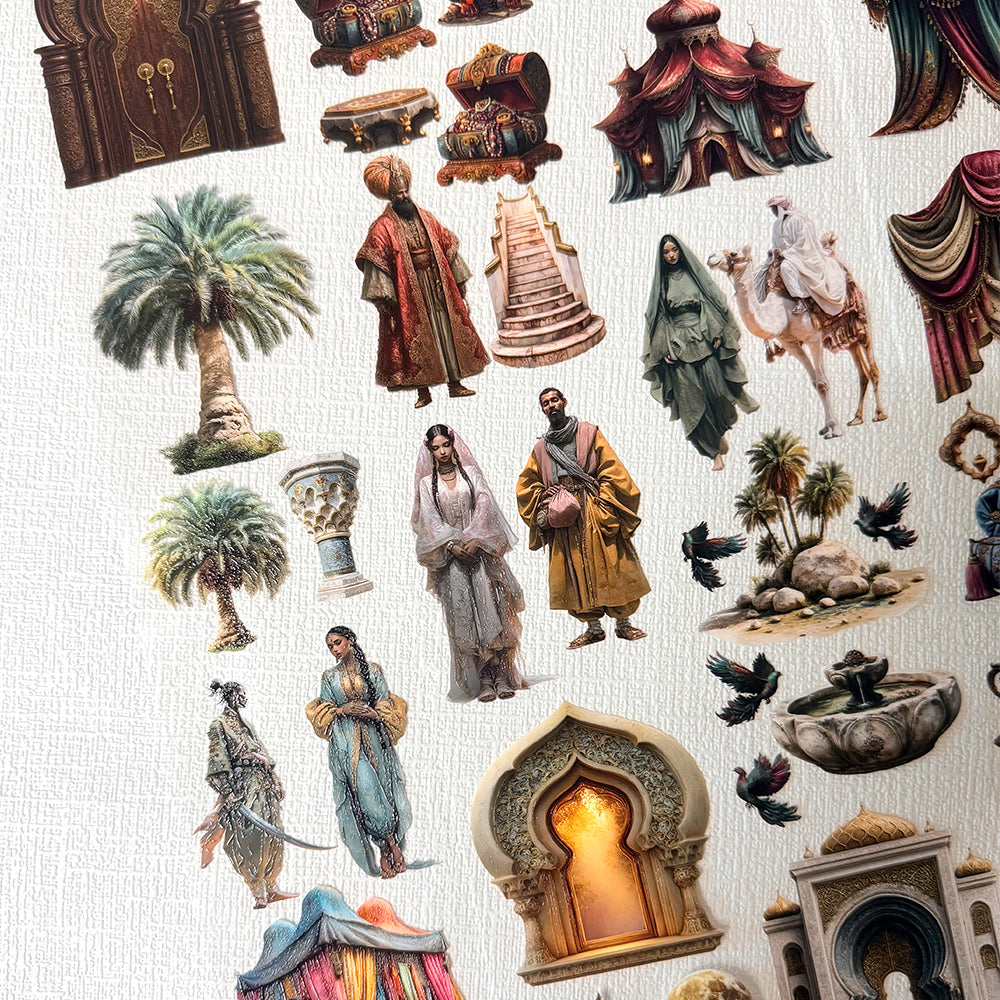 Torn Paper_ Arabian Nights 3D Print PET Tape 6m TPM 093[Whole]