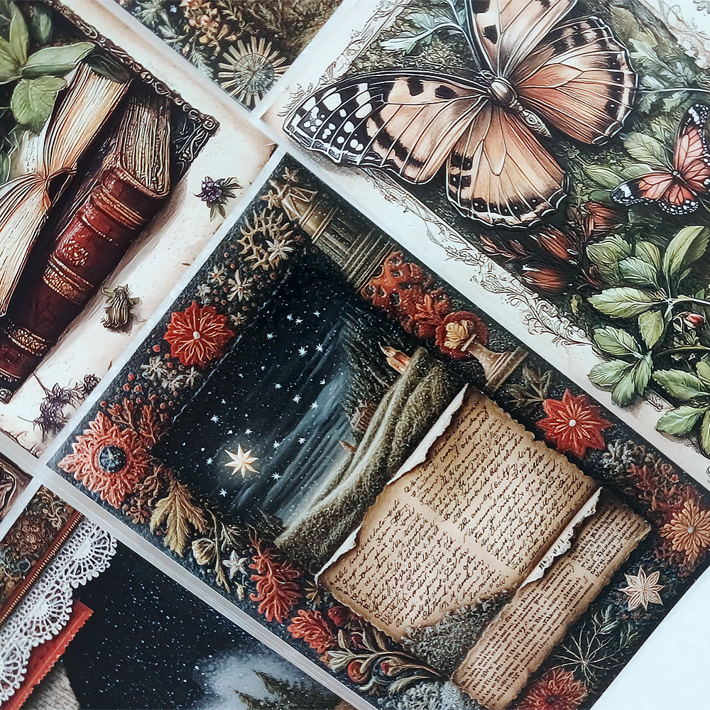 Torn Paper_ Midnight Garden 3D Print PET Tape 6m TPM 068[1Loop]