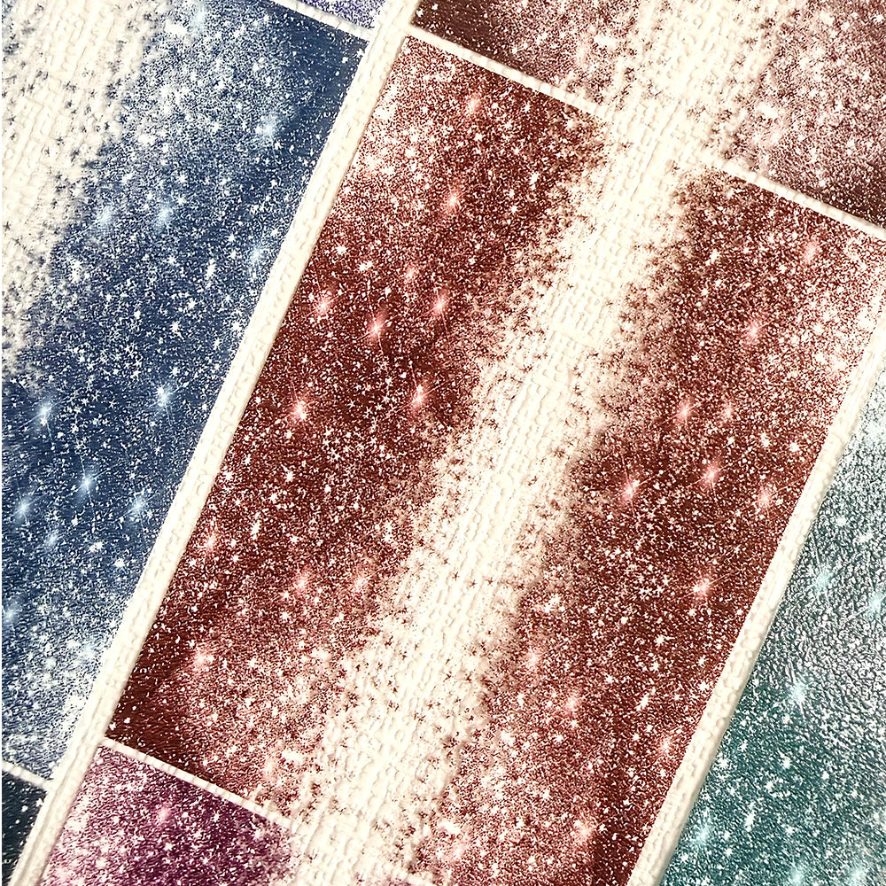 Torn Paper_ Glitter Cascade 3D Print PET Tape 200cm TPM 077[1Loop]