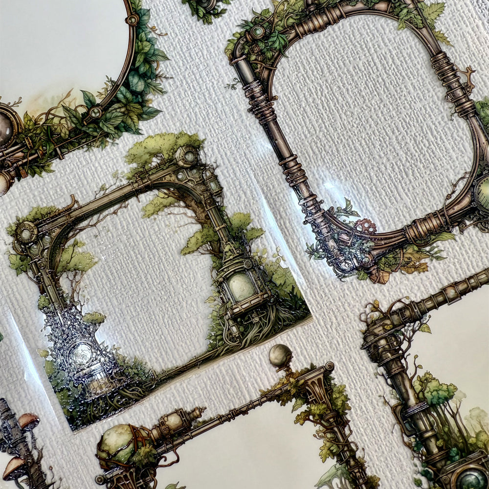 Torn Paper_ Steampunk Grove 3D Print PET Tape 200cm TPM 033[1Loop]