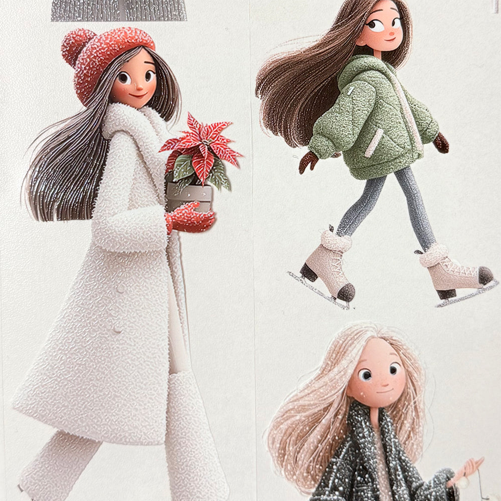 Torn Paper_ Velvet Winter 3D Print PET Tape 200cm TPM 054[1Loop]
