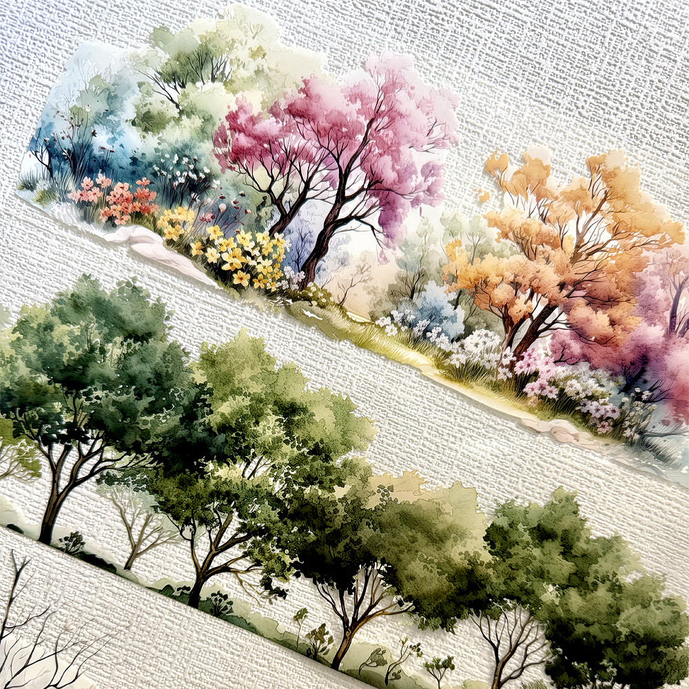 Torn Paper_ A Tree’s Greeting Across Time 3D Ptint PET Tape 200cm TPM 034(1Loop)