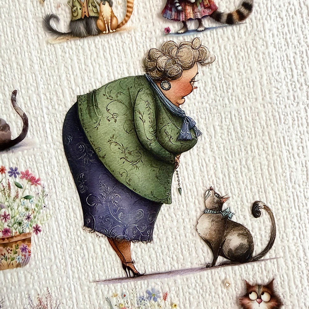 Torn Paper_ In harmony with animals 3D Print PET Tape 6m TPM 078[Whole]