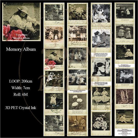 Torn Paper_ Memory Album 3D Print PET Tape 6m TPM 060[1Loop]