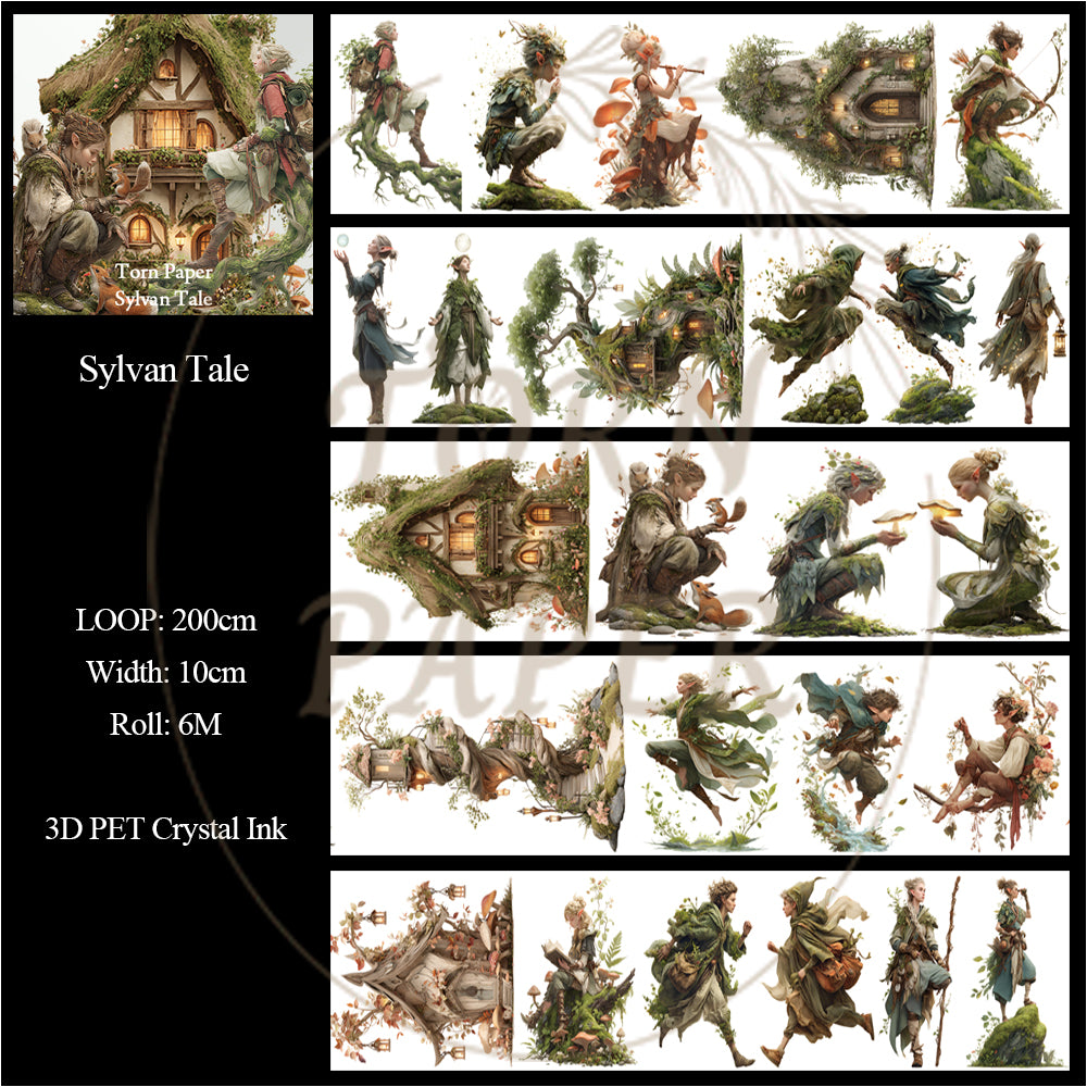 Torn Paper_ Sylvan Tale 3D Print PET Tape 6m TPM 064[1Loop]