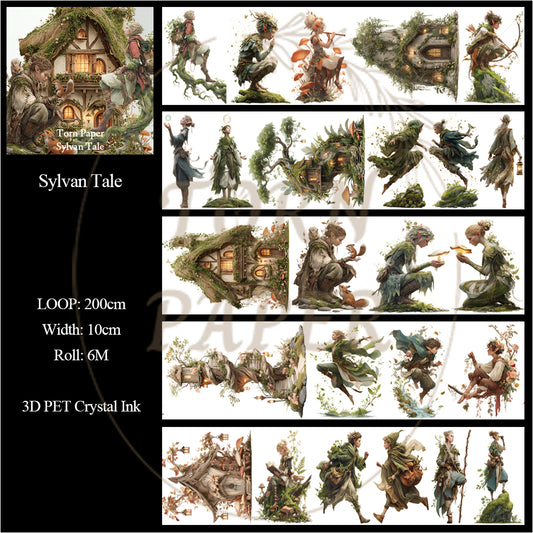 Torn Paper_ Sylvan Tale 3D Print PET Tape 6m TPM 064[1Loop]