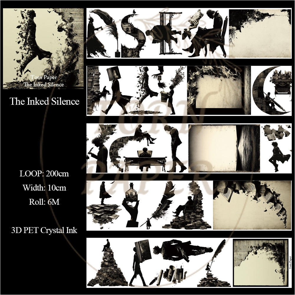 Torn Paper_ The Inked Silence 3D Print PET Tape 6m TPM 091[Whole]