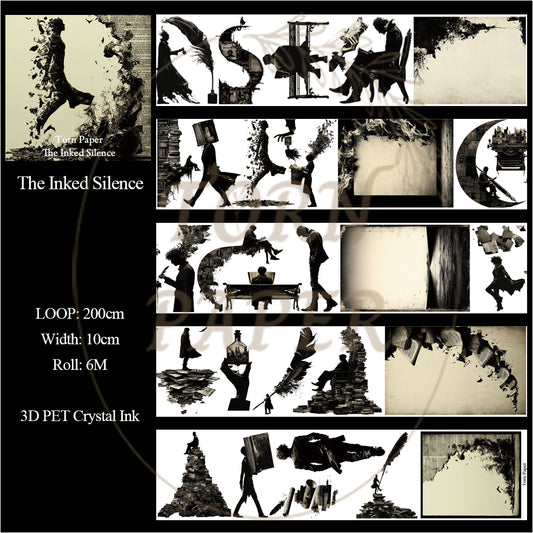 Torn Paper_ The Inked Silence 3D Print PET Tape 200cm TPM 091[1Loop]