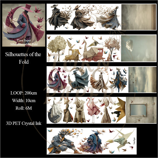 Torn Paper_ Silhouettes of the Fold 3D Print PET Tape 200cm TPM 088[1Loop]