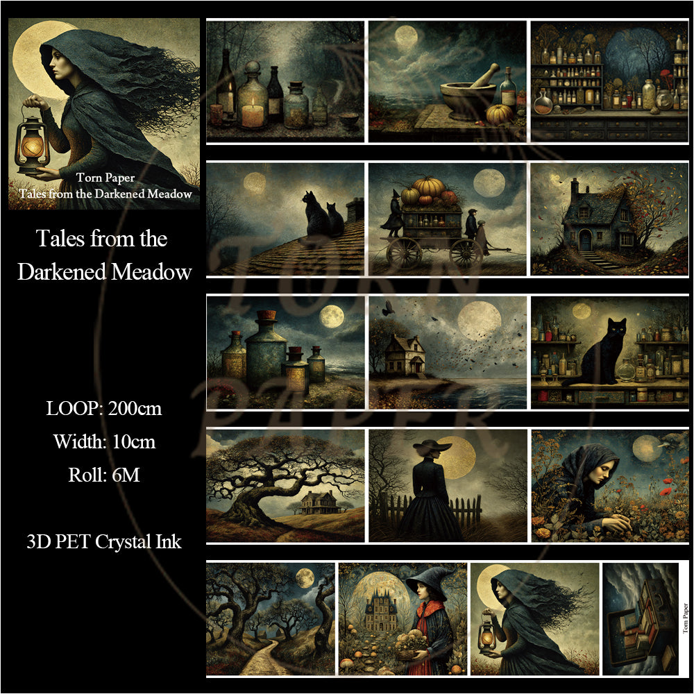 Torn Paper_ Tales from the Darkened Meadow 3D Print PET Tape 200cm TPM 089[1Loop]