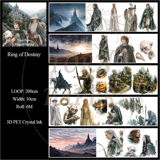 Torn Paper_ Ring of Destiny 3D Print PET Tape 6m TPM 067[1Loop]