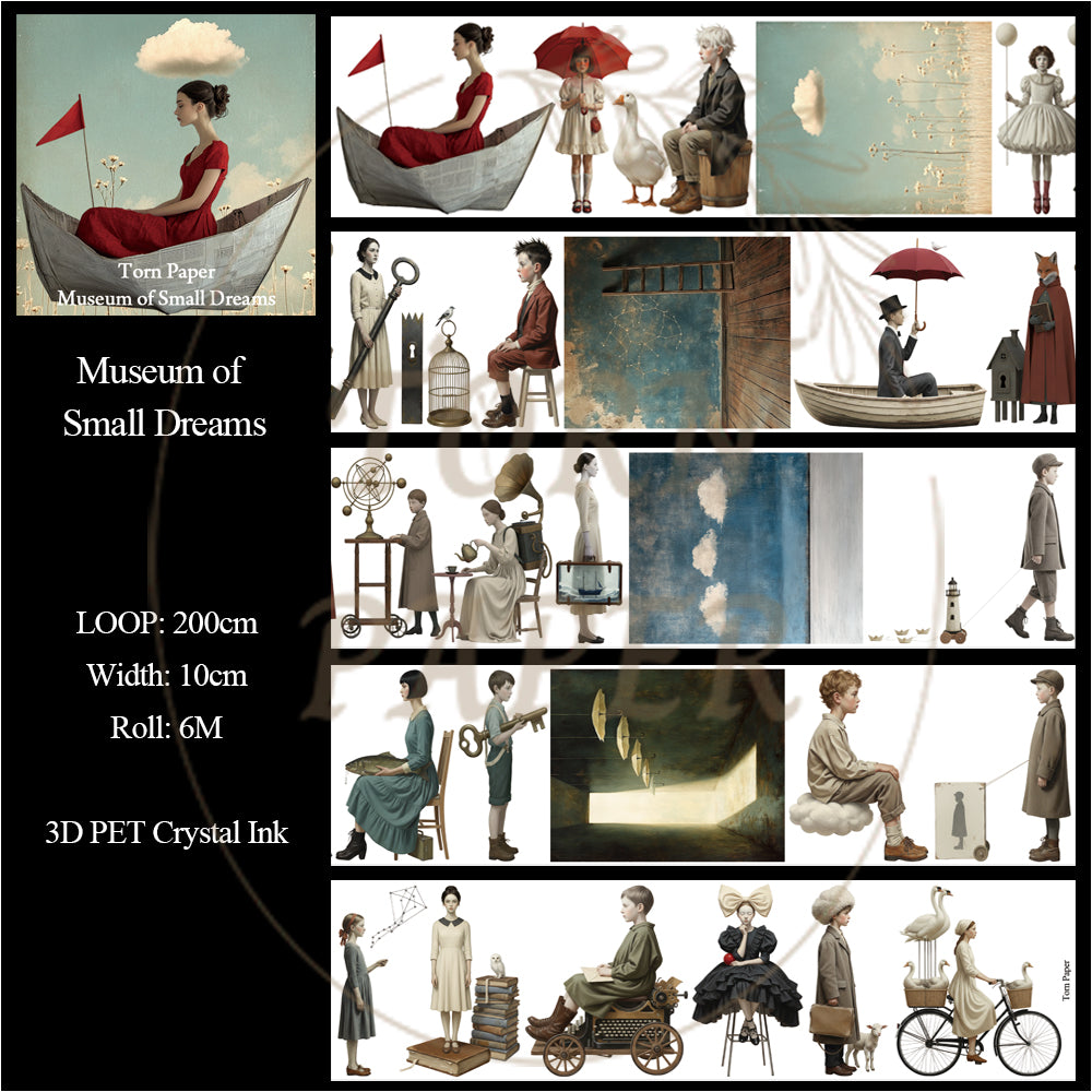 Torn Paper_ Museum of Small Dreams 3D Print PET Tape 6m TPM 066[1Loop]