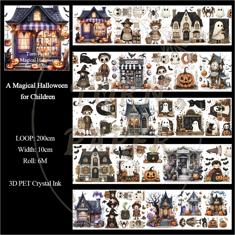 Torn Paper_ A Magical Halloween for Children 3D Print PET Tape 200cm TPM 027[1Loop]