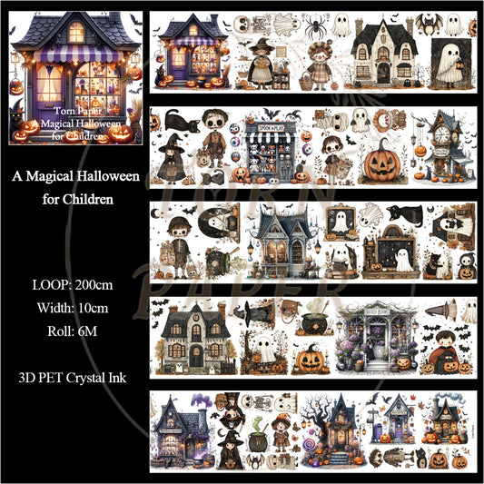 Torn Paper_ A Magical Halloween for Children 3D Print PET Tape 200cm TPM 027[1Loop]