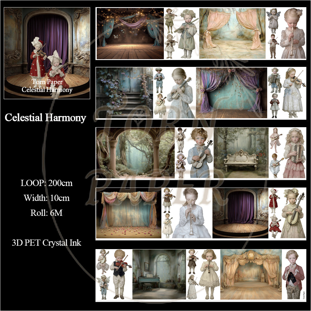 Torn Paper_  Celestial Harmony 3D Print PET Tape 200cm TPM 030[1Loop]