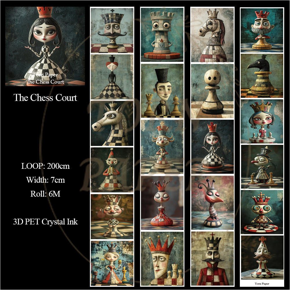 Torn Paper_ The Chess Court 3D Print PET Tape 6m TPM 069[1Loop]