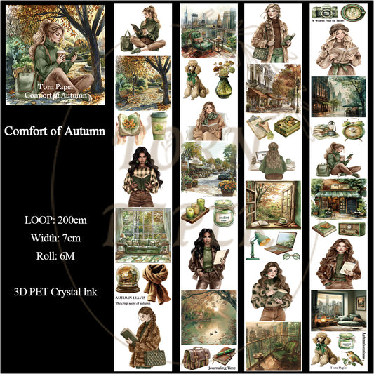 Torn Paper_ Comfort of Autumn 3D Print PET Tape 200cm TPM 018[1Loop]