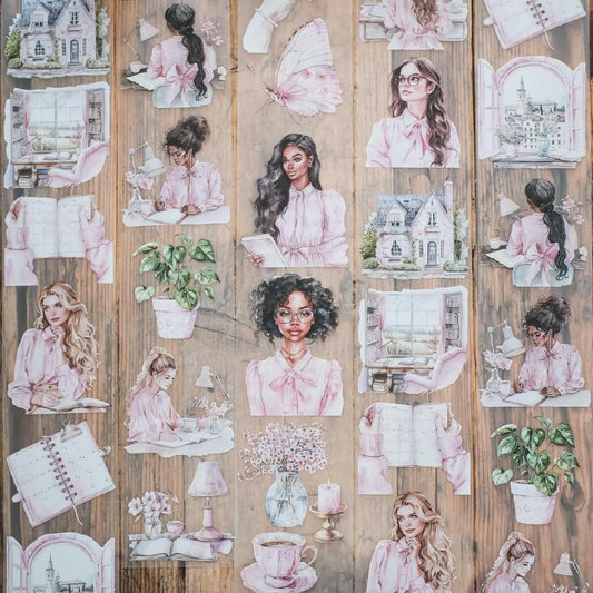 London Gifties_ Blush planner lover girls 3D Gloss PET Tape 10m[1Loop] LG 289
