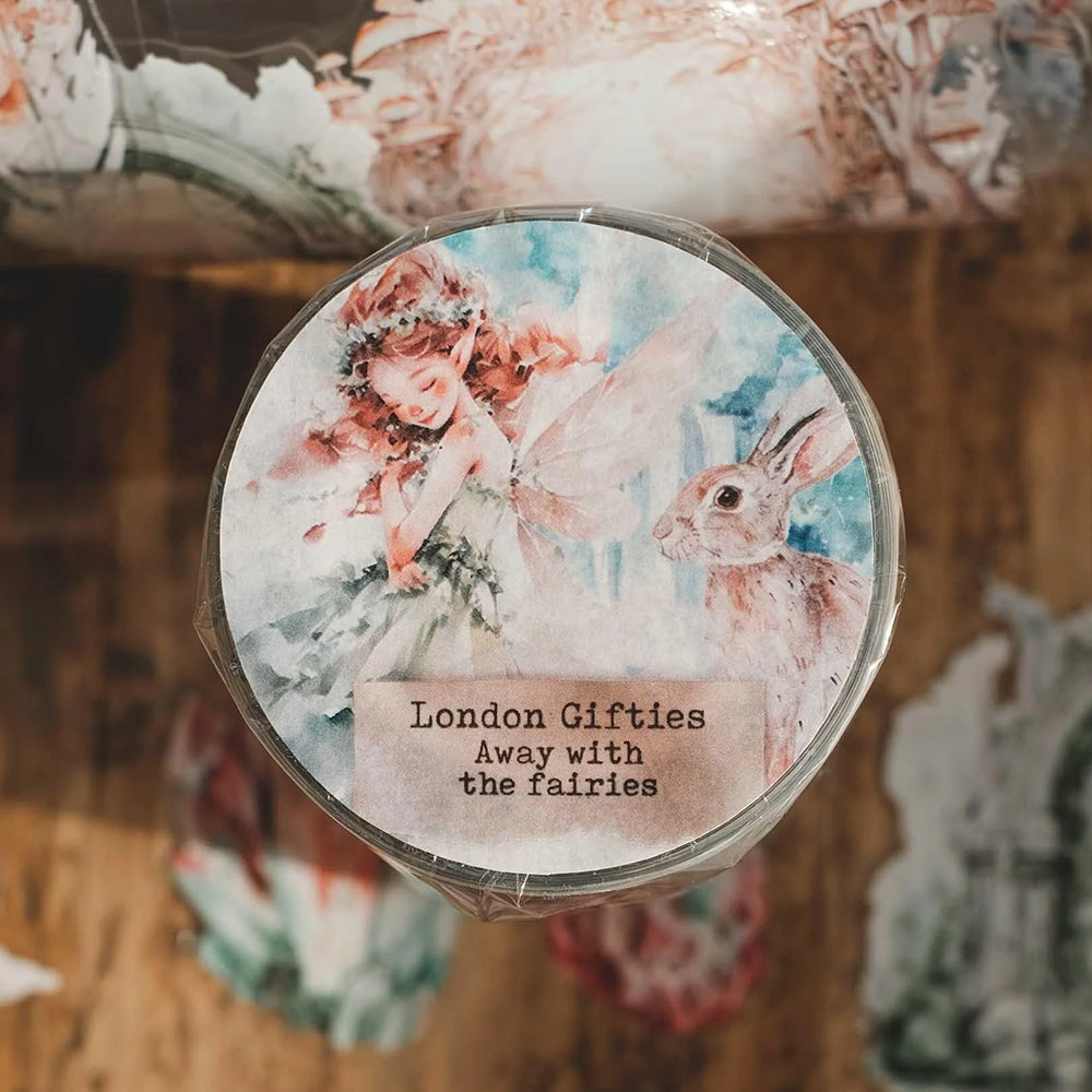 London Gifties_ Away with the fairies 3D Gloss Kiss Cut PET Tape 125cm[1Loop] LG 569