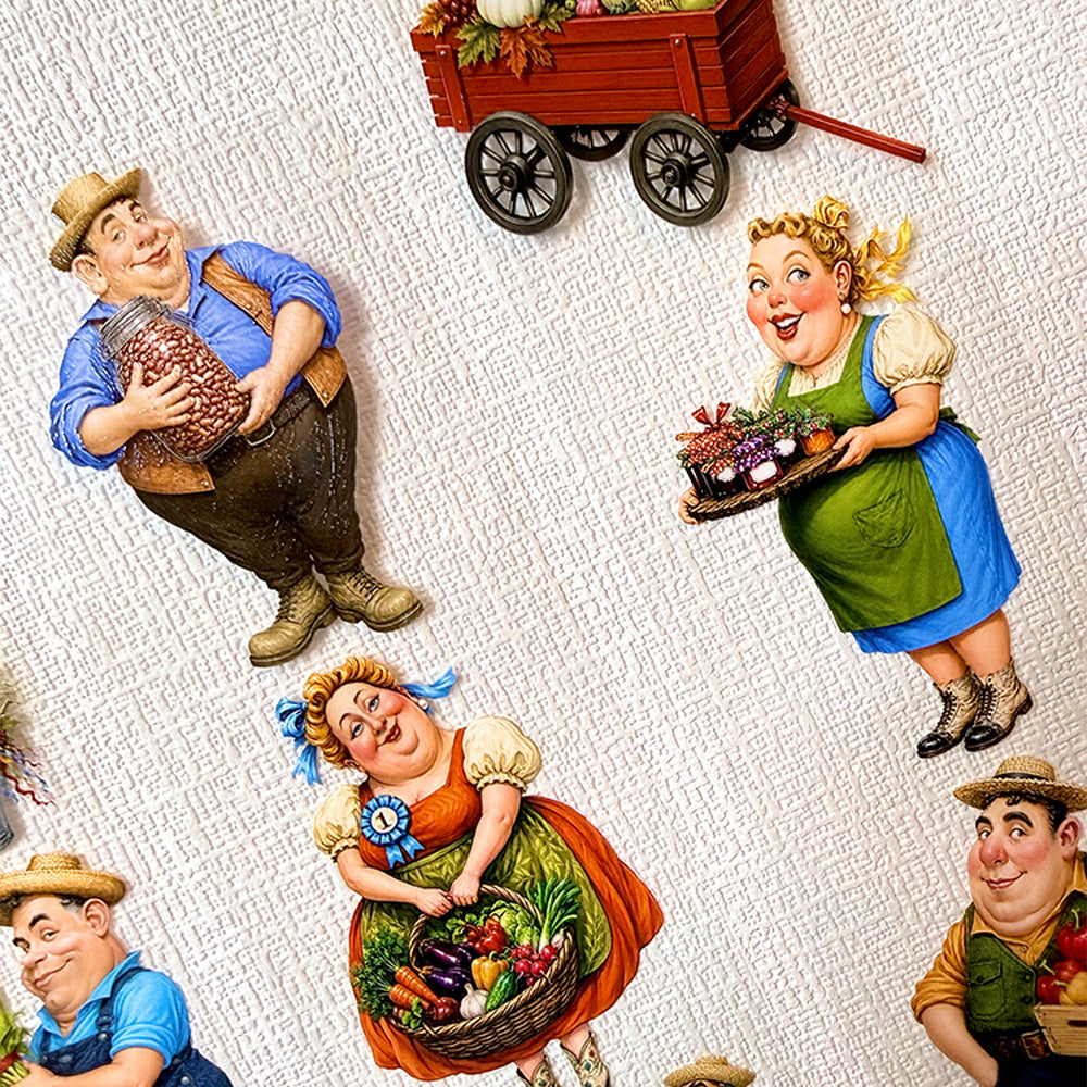 Torn Paper_ The Jolly Harvest Village 3D Print PET Tape 200cm TPM 122[1Loop]