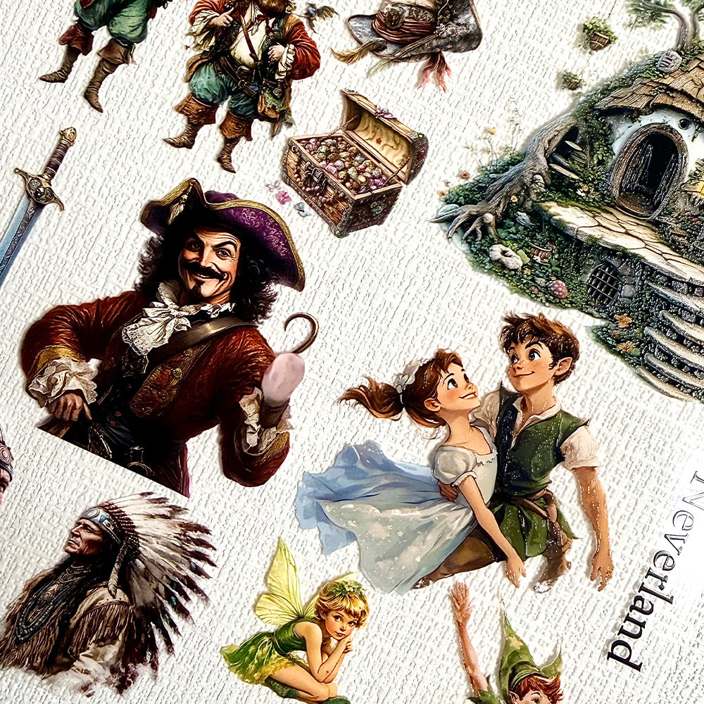 Torn Paper_ Enchanted Neverland Voyage 3D Print PET Tape 200cm TPM 085[1Loop]