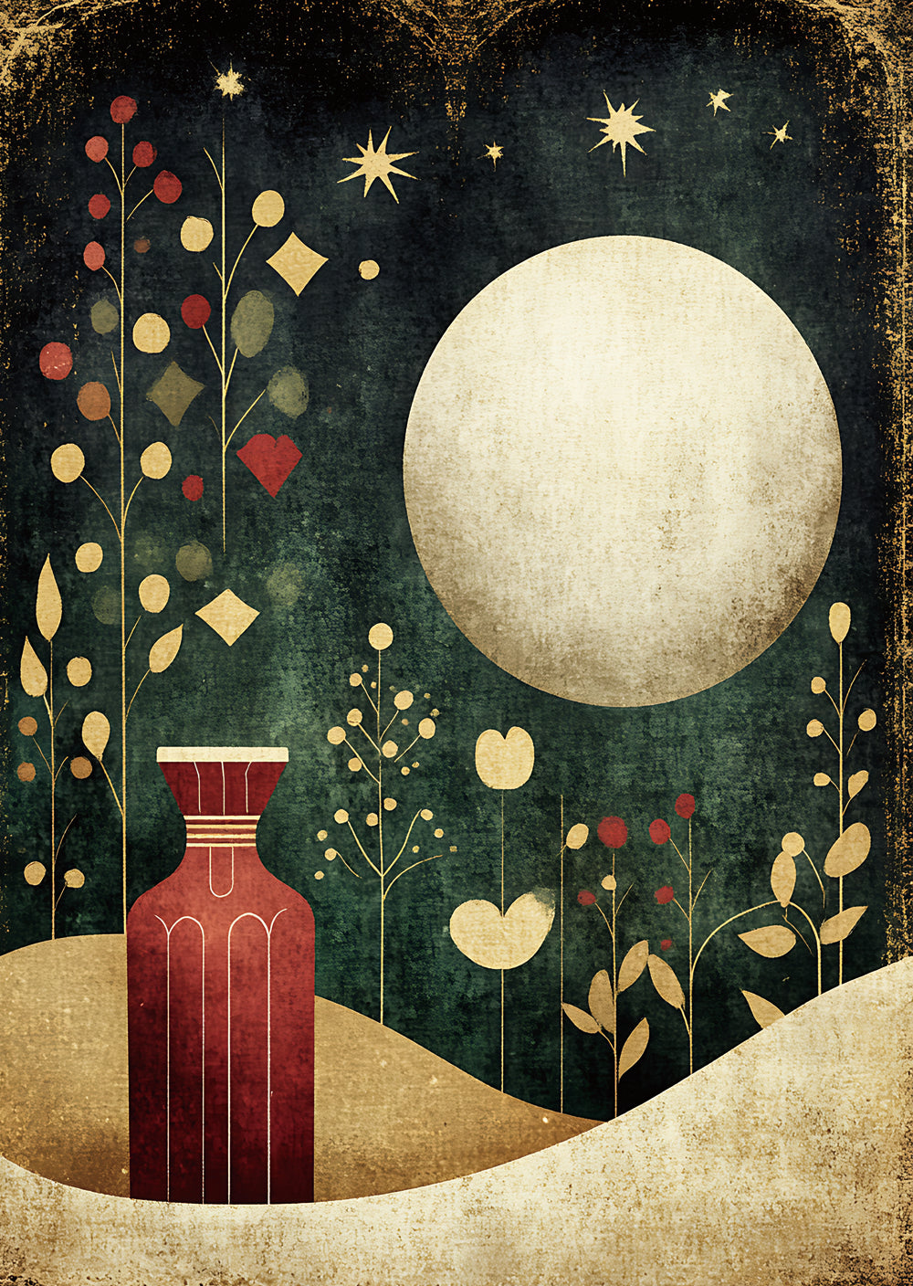 Torn Paper Scrapbooking Papers Whispers Beneath the Moon TPB-034