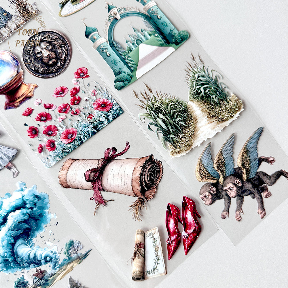 Torn Paper_ Wizard of Oz 3D Print PET Tape 200cm TPM 014[1Loop]