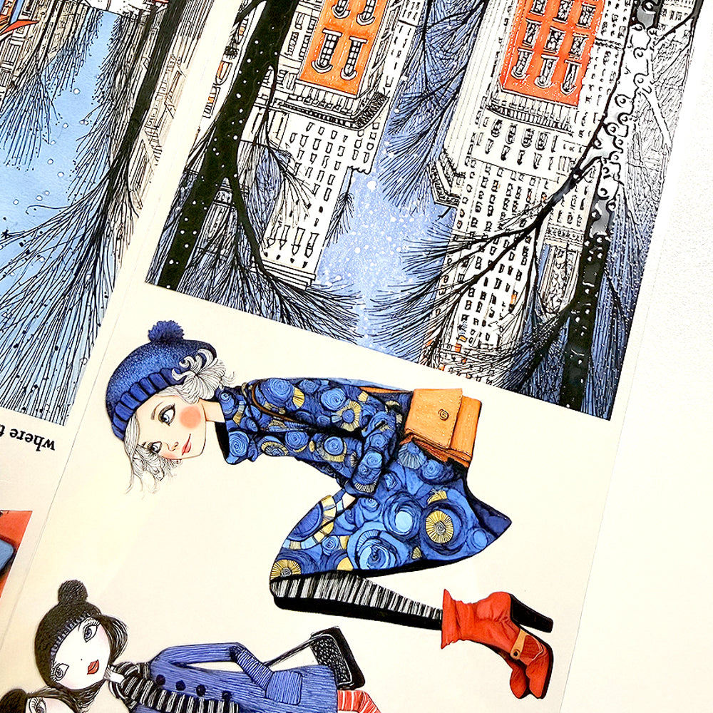 Torn Paper_ Nordic Whimsy Girls 3D Print PET Tape 200cm TPM 048[1Loop]