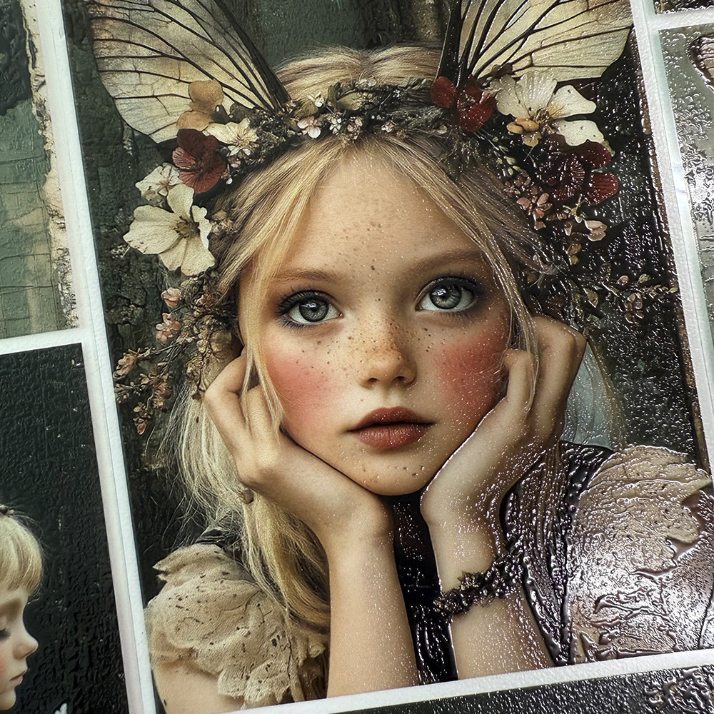 Torn Paper_ A little woodland fairy 3D Print PET Tape 200cm TPM 017[1Loop]
