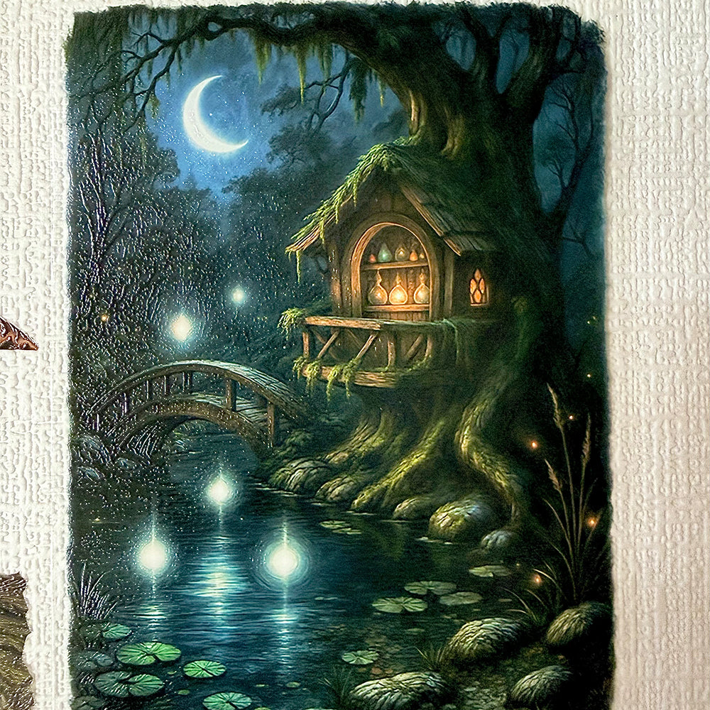 Torn Paper_ Little Gnomes of the Forest 3D Print PET Tape 200cm TPM 086[1Loop]
