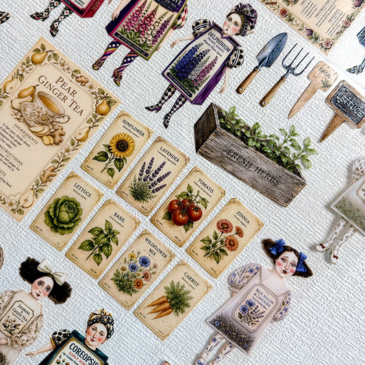 Torn Paper_ The Gardener's Tea Party 3D Print PET Tape 200cm TPM 124[1Loop]