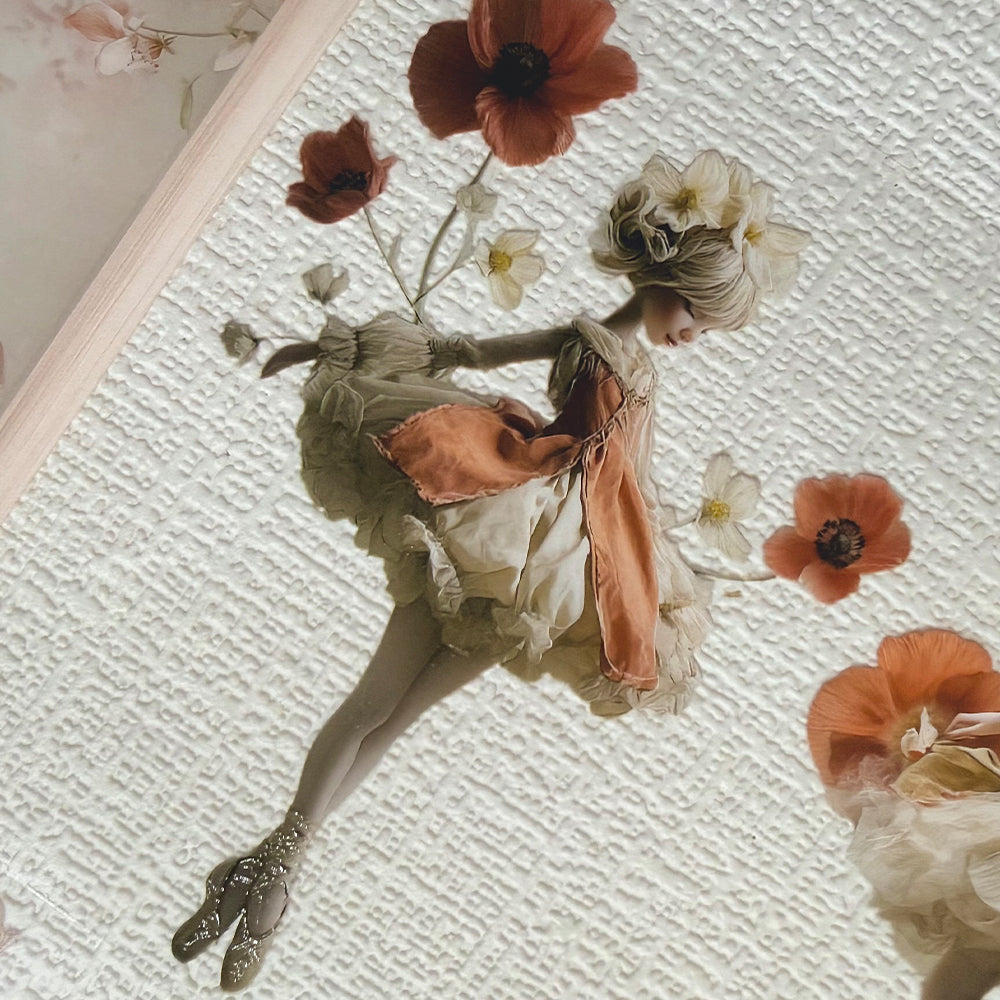 Torn Paper_ Ballerina in Bloom 3D Print PET Tape 200cm TPM 083[1Loop]