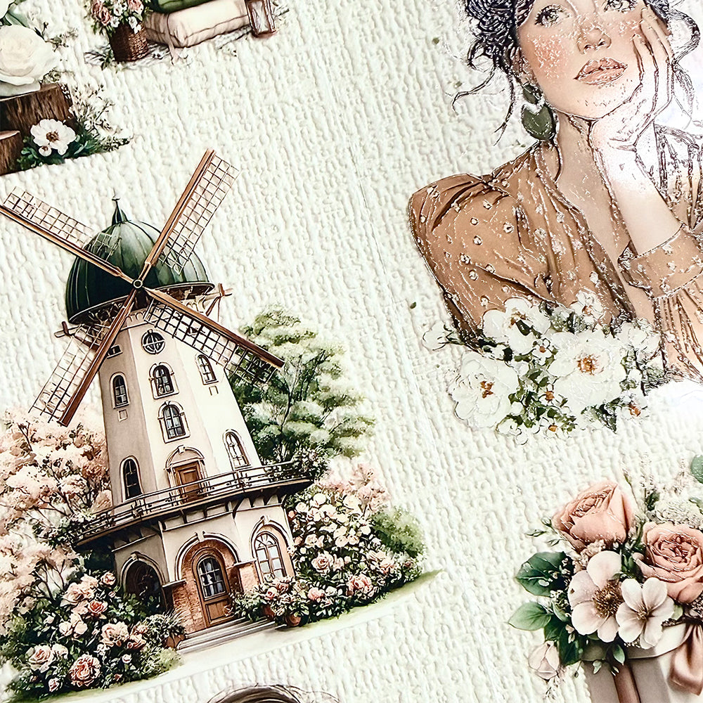 Torn Paper_ Blushwood Cottage 3D Print PET Tape 200cm TPM 076[1Loop]