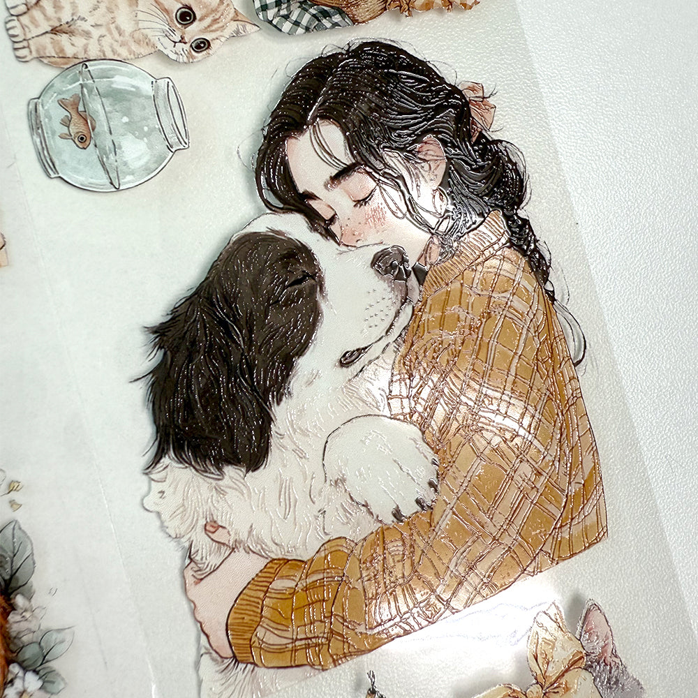 Torn Paper_ A Hug in Four Paws 3D Print PET Tape 200cmTPM 016[1Loop]