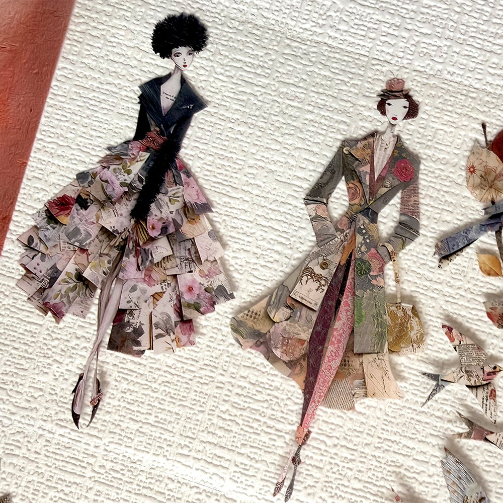 Torn Paper_ The Ladies of Paper Garden 3D Print PET Tape 6m TPM 092[Whole]