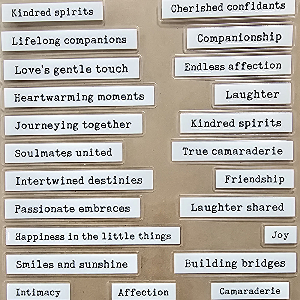 Torn Paper_ Positive Quotes 3D Print PET Stickerbook 10sheets TPM 040