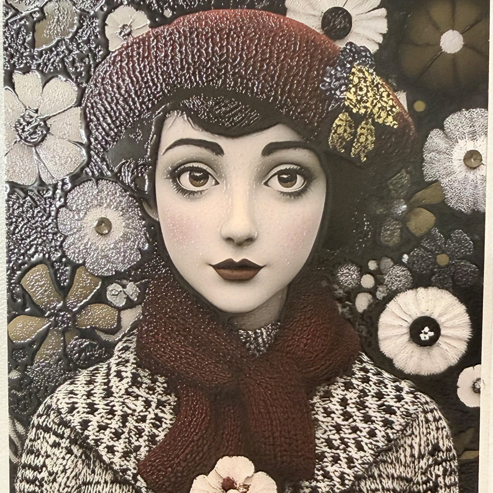 Torn Paper_ The Quiet Winter Girl 3D Print PET Tape 200cm TPM 051[1Loop]