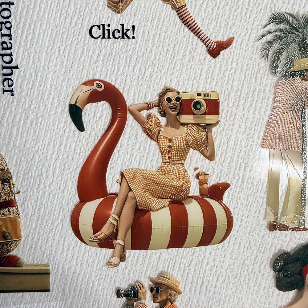 Torn Paper_ Click! Click! Picnic! 3D Print PET Tape 200cm TPM 094[1Loop]