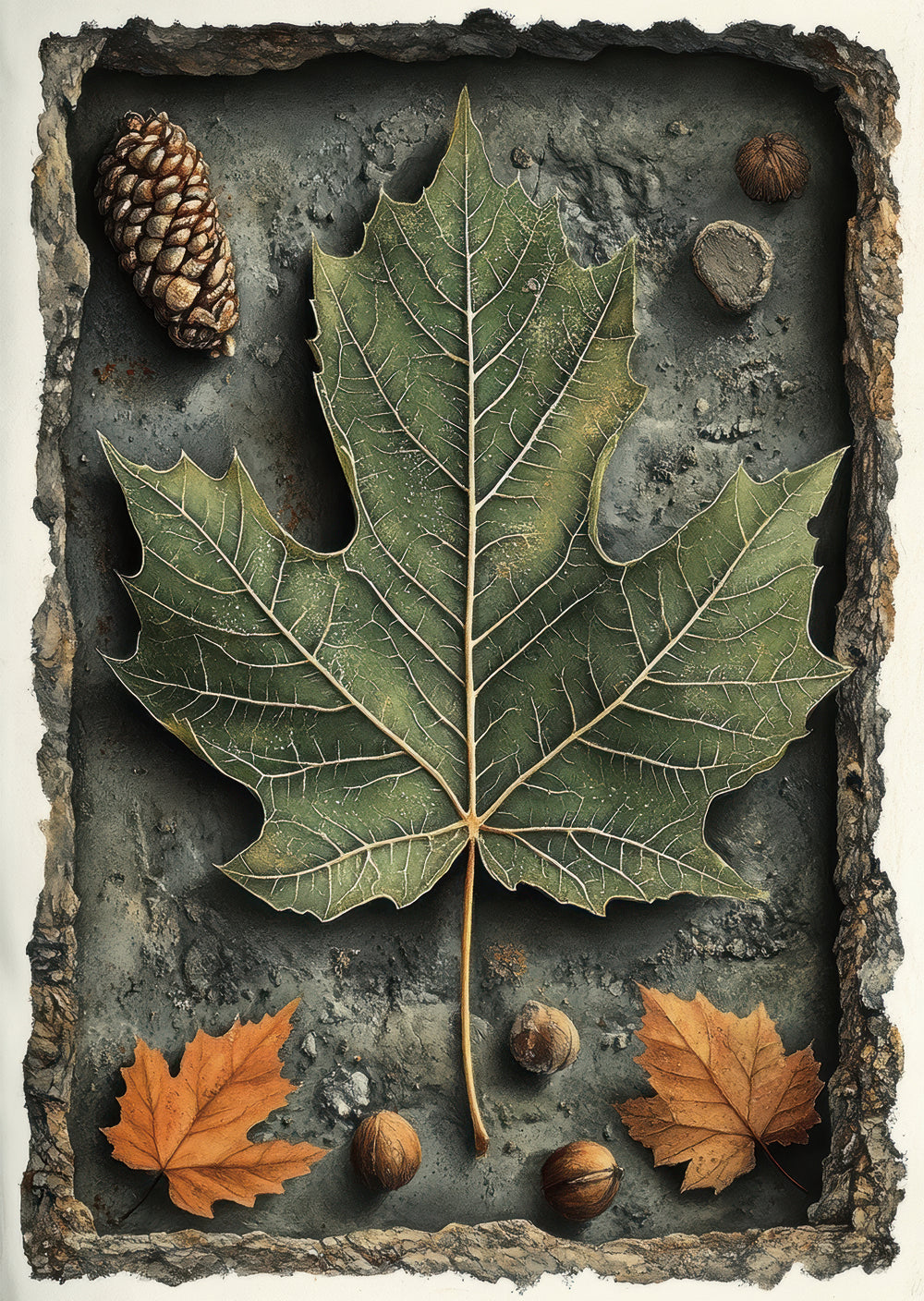 Torn Paper Scrapbooking Papers The Hidden Woodland TPB-030