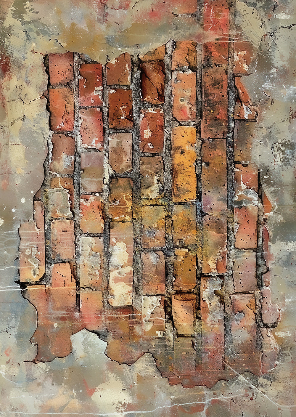 Torn Paper Scrapbooking Papers Silent Brick Stories TPB-028