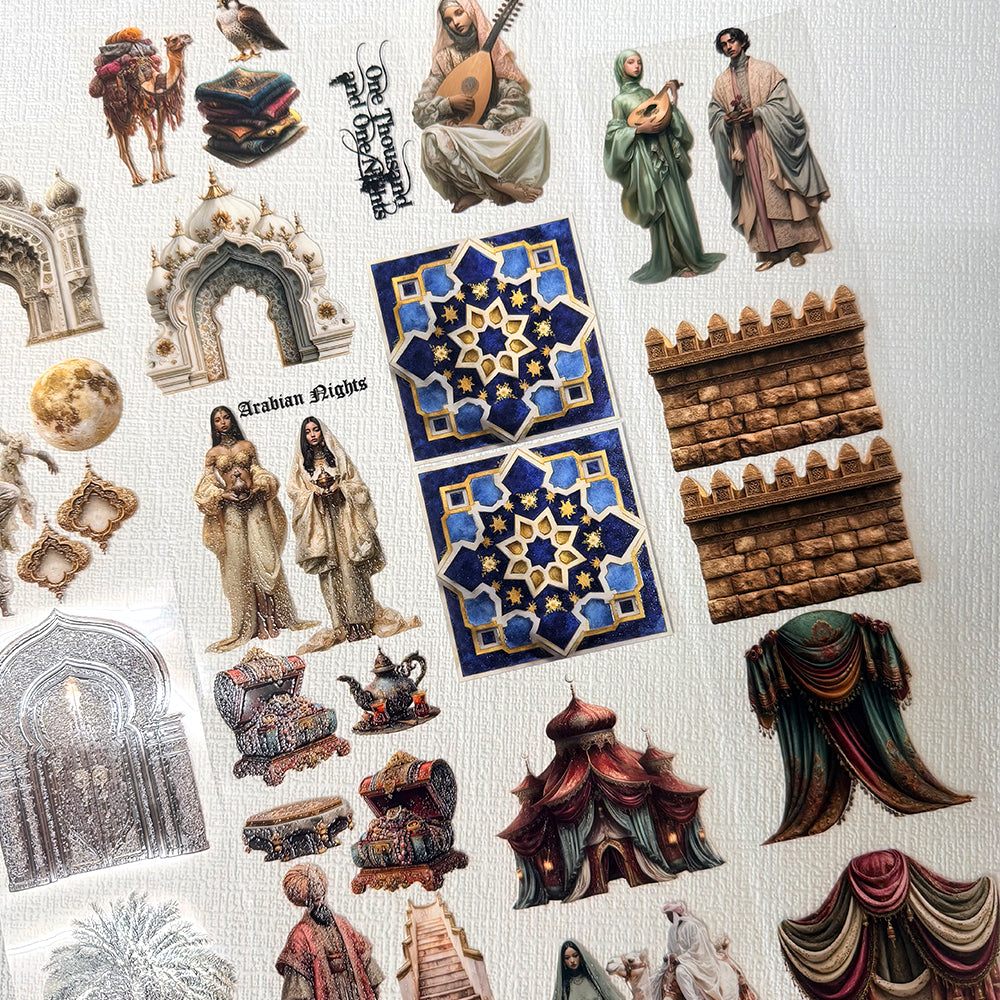 Torn Paper_ Arabian Nights 3D Print PET Tape 6m TPM 093[Whole]