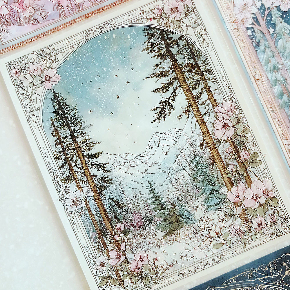 Torn Paper_ A Forest Welcoming Spring 3D Print PET Tape 200cm TPM 073[1Loop]