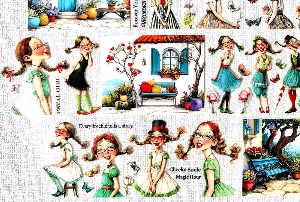 Torn Paper_ Little Miss Mischief 3D Print PET Tape 6m TPM 110[Whole]