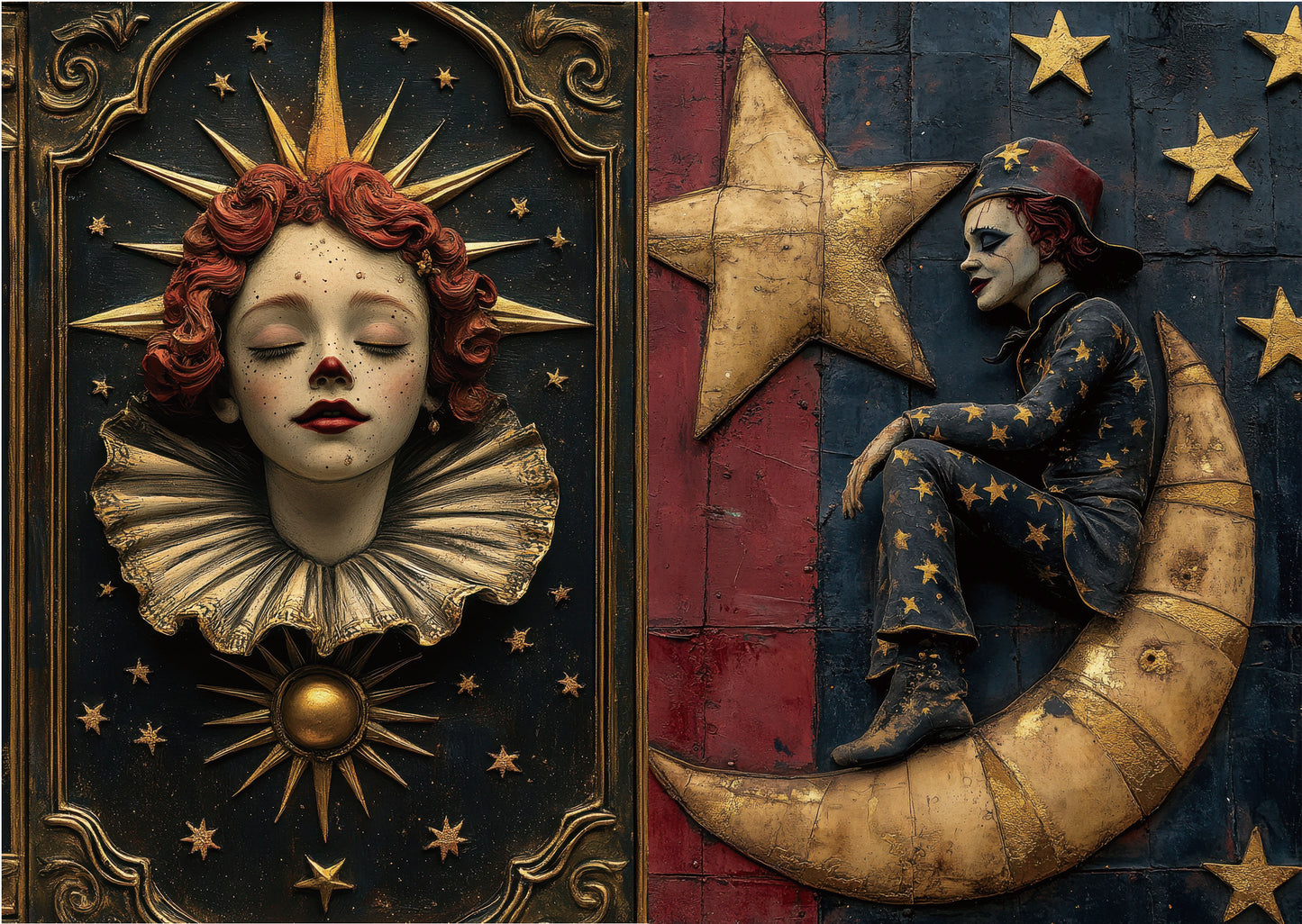 Torn Paper Scrapbooking Papers Carnival of Beautiful Nightmares TPB-002