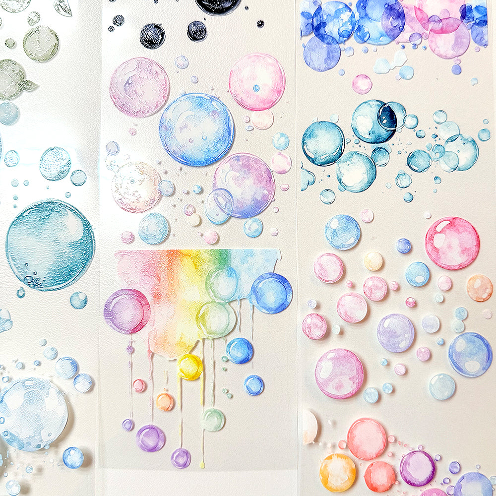 Torn Paper_ Cotton Candy Bubble 3D Print PET Tape 200cm TPM 050[1Loop]