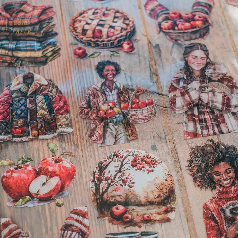 London Gifties_ Autumn at the apple orchard 3D Gloss PET Tape 10m[1Loop] LG 329