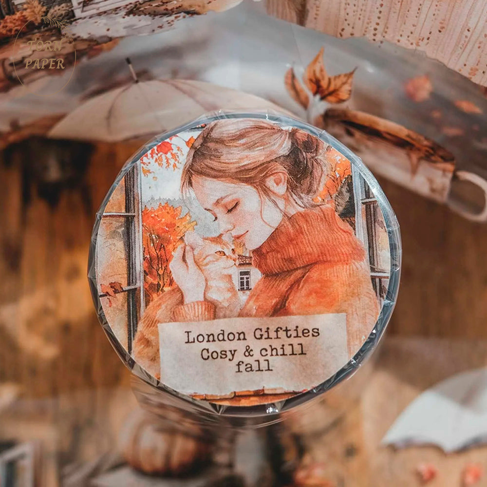 London Gifties_ Cosy & chill fall 3D Gloss PET Tape 10m[1Loop] LG 335