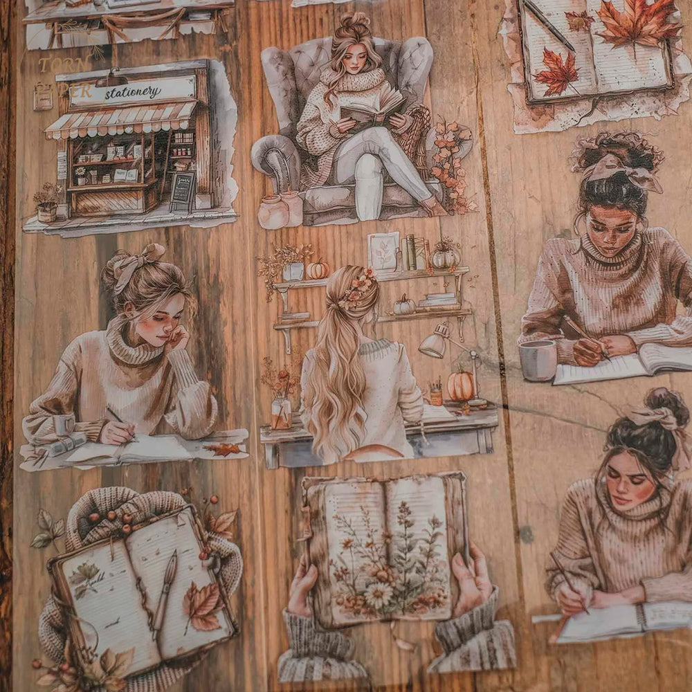 London Gifties_ Taking notes on autumn 3D Gloss PET Tape 10m[1Loop] LG 321